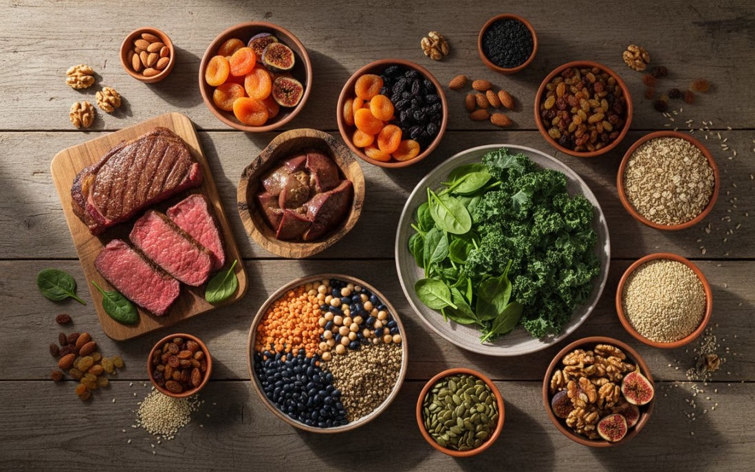 Alimente bogate în fier: ghid complet cu legume, fructe și surse esențiale pentru sănătate