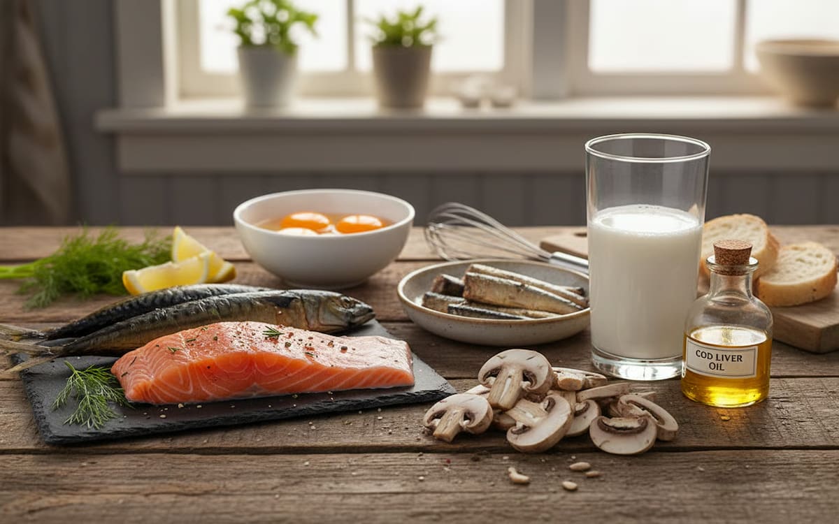 Surse de alimente bogate de vitamina D